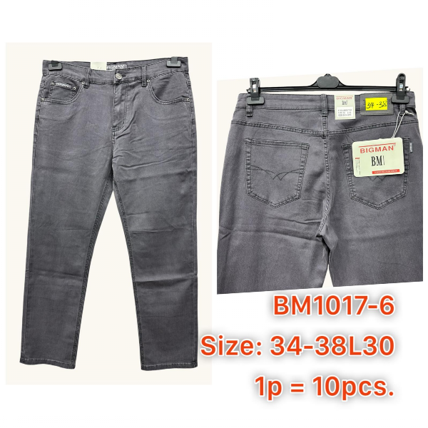 Spodnie męskie jeans Roz 34-38, 1 Kolor .Paczka 10 szt